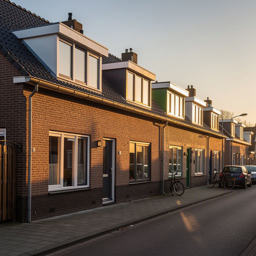 Monteur plaatst kunststof kozijnen bij een woning in Leiderdorp