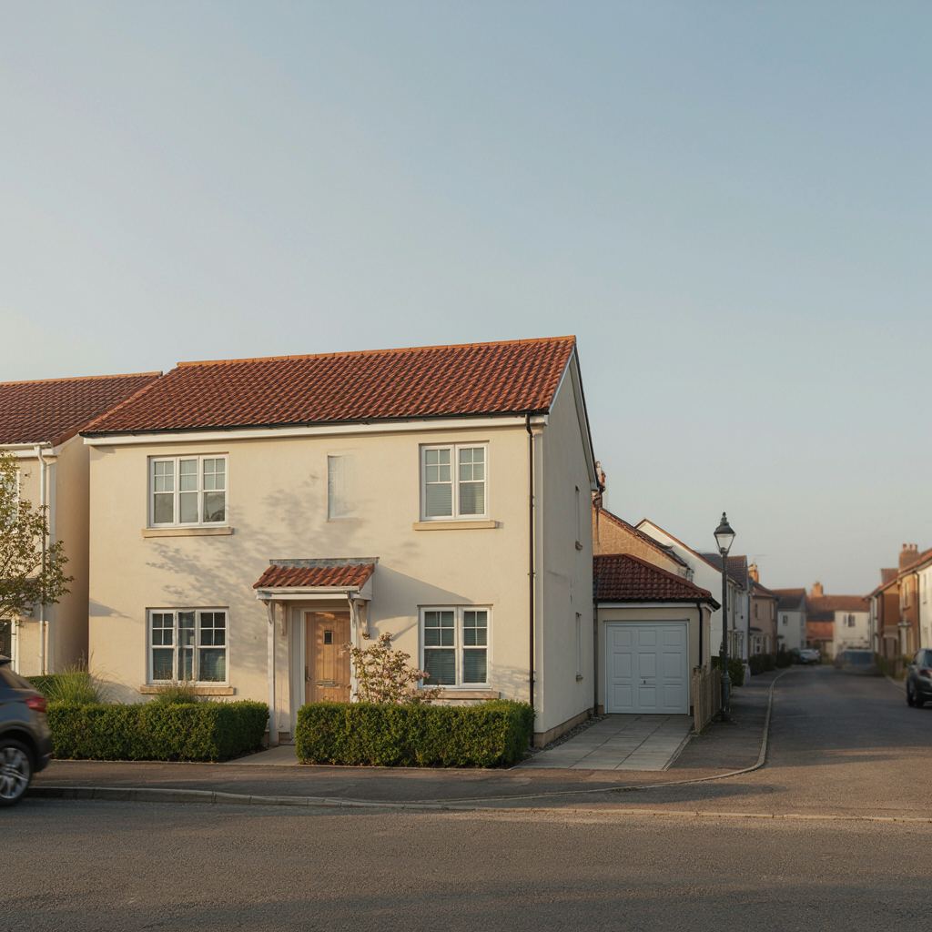 Gerenoveerde hoekwoning met crèmekleurige kunststof kozijnen aan een rustige straat in Hazerswoude-Rijndijk