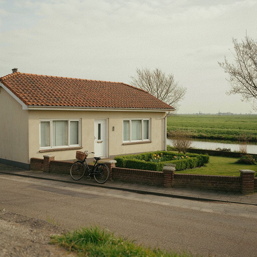 Vrijstaande woning in Hazerswoude-Dorp met strakke witte kunststof kozijnen
