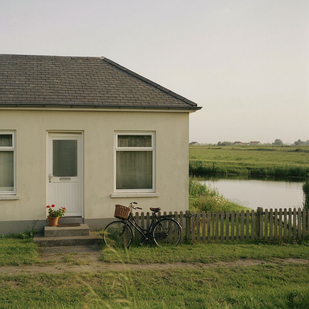 Jaren-70 woning in Nieuw-Vennep met nieuwe witte kunststof kozijnen